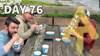 Battle of the YouTubers: Ice Cream Challenge!  Day 76  Appalachian Trail