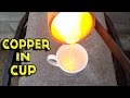 Molten Copper vs Cup With Water