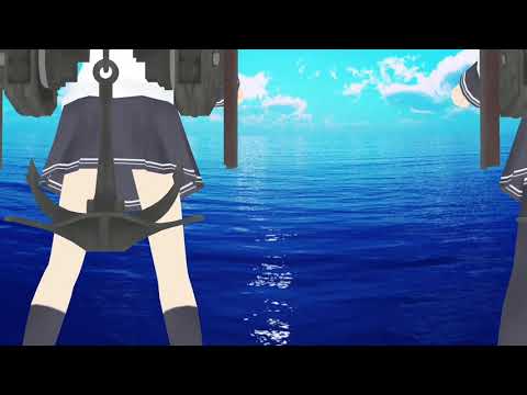 【MMD】艦これ　電と雷でダンスロボットダンス