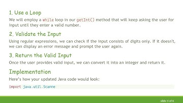 How to Ensure Valid User Input in Java Using Loops and Error Messages