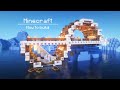 Minecraft : How to build Ice Glacier Survival House | Minecraft tutorial