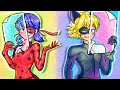 Miraculous ladybug and cat noir secret identities  stop motion animation  annie cartoon