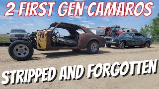 STRIPPED And ABANDONDED In A Body Shop  Pair Of First Generation Camaros!