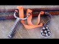 Forging a slingshot out of rusted rebar