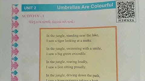 Std 5 English unit 2 umbrellas are colourful (Activity 1,2)by Ankita patel