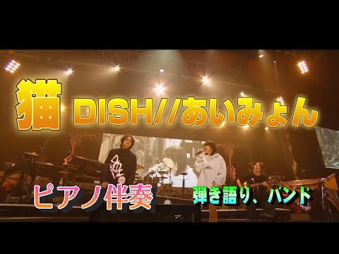 猫　DISH// あいみょん　楽譜　シンセシア　ピアノ伴奏　弾き語り　バンド