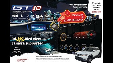 GT 10 Car Android Player installed in Brezza