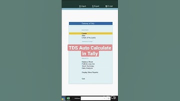 Auto calculate TDS in tally #tallyprime #tally #education #tds #motivation #gst @dhyanedu
