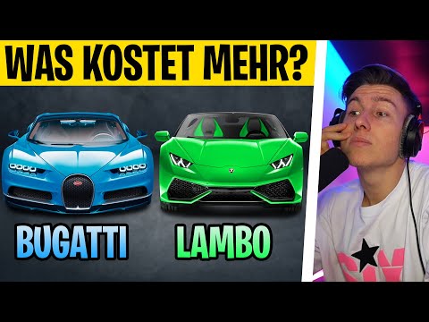 WELCHES AUTO ist TEURER? (schwer)