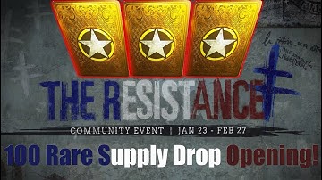 NEW RESISTANCE DLC MEGA 100+ SUPPLY DROP OPENING  - COD WW2