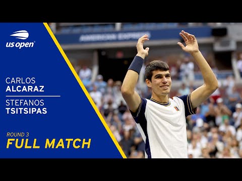 Carlos Alcaraz vs Stefanos Tsitsipas Full Match | 2021 US Open Round 3