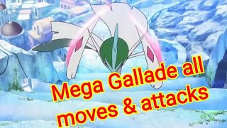 Mega Gallade all attacks \& moves (Pokemon)
