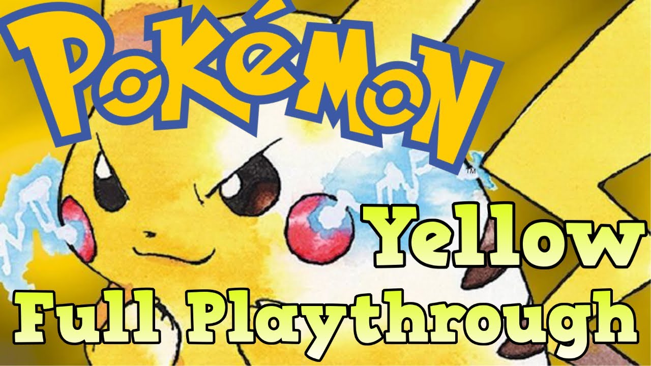 Pokémon Yellow playthrough ~Longplay~ 
