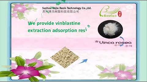Vinblastine extraction resin