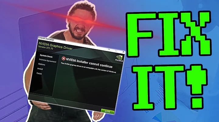 How To Fix Nvidia Driver : Windows Not Compatible & Installation Failed (On Any Windows)