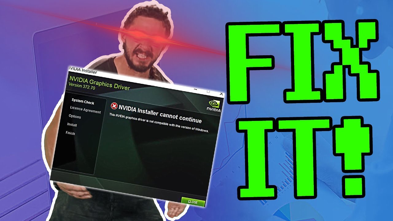 How To Fix Nvidia Driver : Windows Not Compatible \u0026 Installation Failed (On Any Windows)