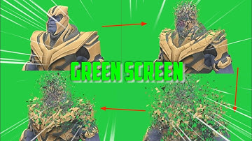 THANOS Desintegration Green Screen, Avengers End Game !
