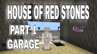 House of Red Stones [ Part 1 - Garage ] | minecraft | kawaii world | crafting and building screenshot 5