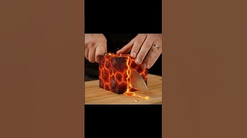 Slicing a Hyper Realistic Minecraft Magma Block 🔥 | Satisfying ASMR  #satisfying #minecraft #asmr