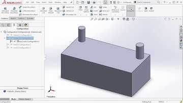 Solidworks Tutorial 75: Part Derived Configurations