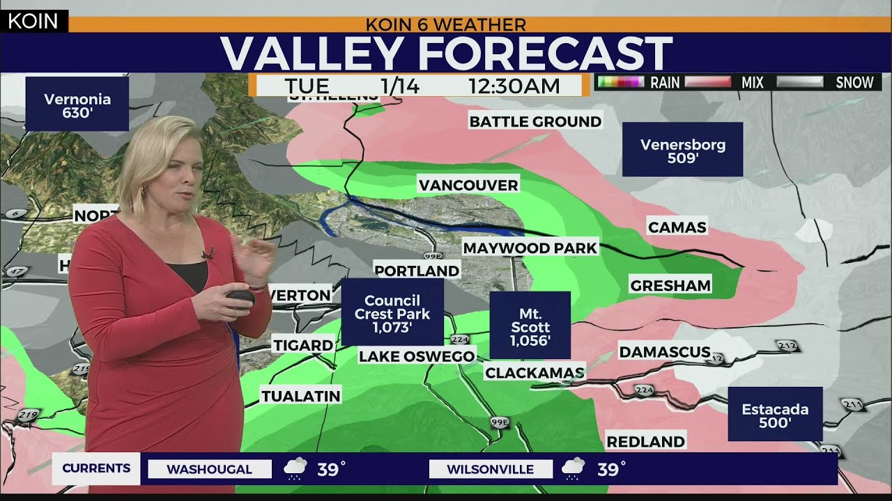 Tuesday snow forecast - YouTube