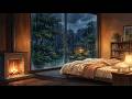 Cozy Rain Night 🌧️ Soft Piano by the Window for Deep Sleep, Relaxation & Stress Relief