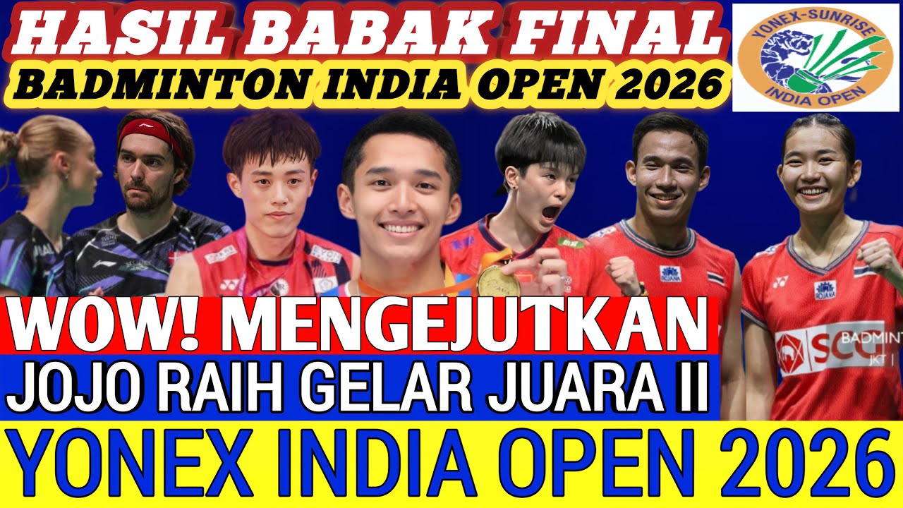 INDONESIA JUARA II ‼️ Hasil Semua Sektor Final Badminton India OPEN Hari Ini