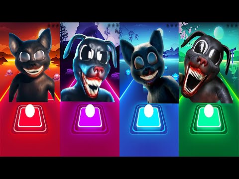 Cartoon Cat vs Cartoon Dog vs Cartoon Cat vs Cartoon Dog | Tiles Hop: EDM Rush!