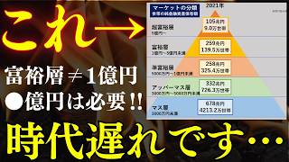 【富裕層＝1億は時代遅れ】資産ピラミッド、修正してみた…！●億は必要です。アッパーマス層・準富裕層はいくら必要