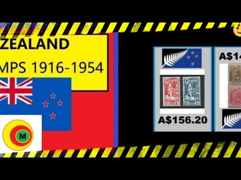 New Zealand Stamp Values 1916 Onward 1954