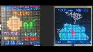 DIY LED Matrix Panel Weather Clock and Animated GIF Art - TuneFrame part 2