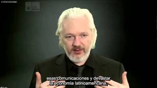 Julian Assange, en videoconferencia. (con subtítulos)