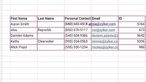 How to change border colour line in Zoho sheet app in phone 