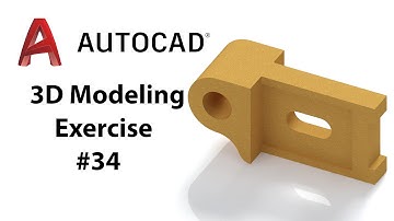 AutoCAD 3D Modeling - Exercise #34 - Basic to Advance in Hindi