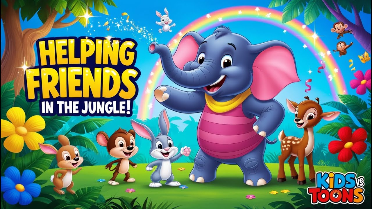 Helping Friends in the Jungle 🌟🐘 | Billo’s Heartwarming Story for Kids ...