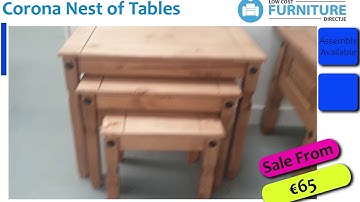 Corona Nest of Tables - Low Cost Furniture Direct.ie