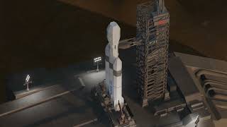 The Big Hussle 33 Rocket on TSS 3D Base.