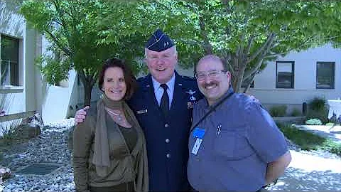 Maj Gen Roger Teague with Krista & Peter