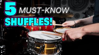 DRUM LESSON: 5 Must Know Shuffle Grooves!