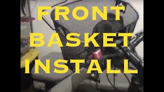 DIY How to Install a Front Bike BasketSchwinn Brand Tutorial Demonstration [Schwinn Front Basket]