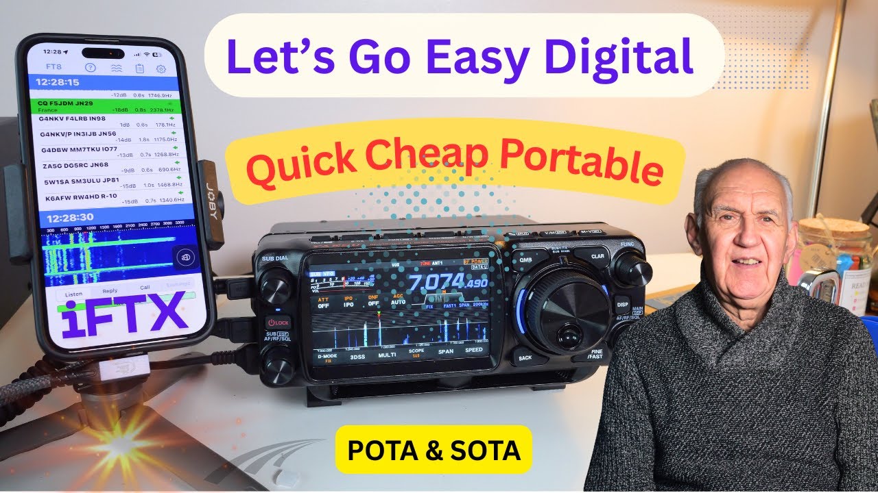 Обзор iFTX. FT8 в сравнении с радиолюбительскими трансиверами Yaesu FTX-1 Field и FTX-1 Optima.