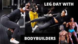 INTENSE LEG DAY WORKOUT WITH BODYBUILDERS