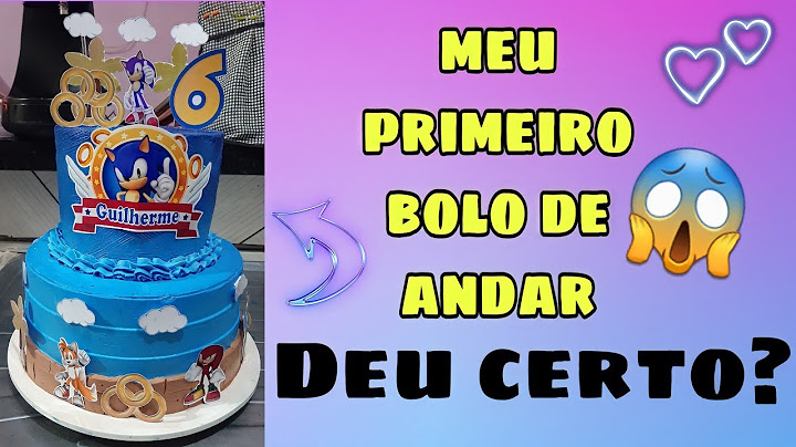 Meu Primeiro Bolo de Andar | Será se deu certo? 😱