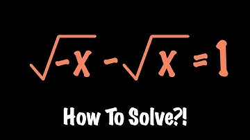 Cool Radical Equation with Complex Solutions and 2 Methods