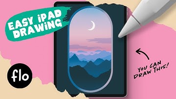 You Can Draw This SUNSET LANDSCAPE in PROCREATE