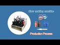 Pattern pot blow molding machine production process