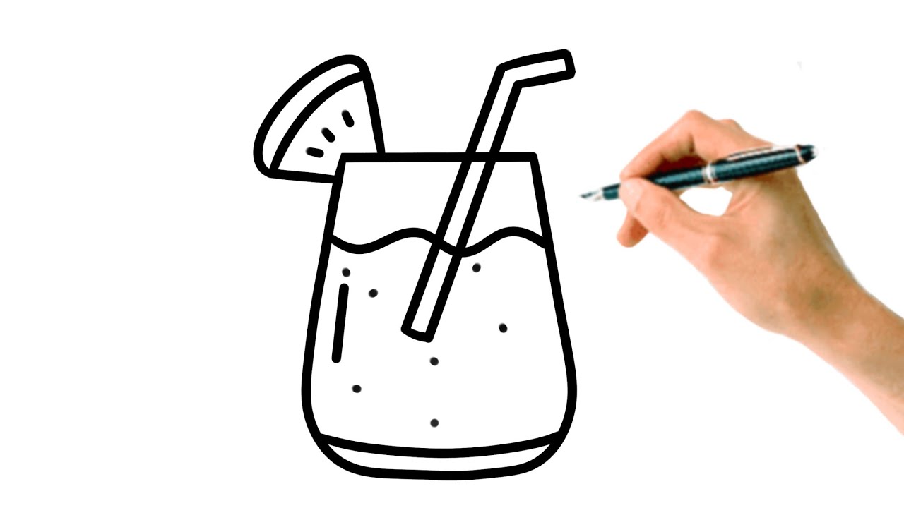 How To Draw Orange Juice EASY Step By Step Tutorial For Kids - YouTube
