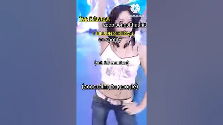 Top 5 FASTEST kpop songs to get 1 BILLION streams on Spotify #kpop #lesserafim #bts #blackpink #song