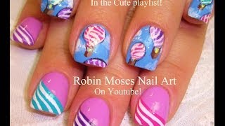 nail balloon easy air balloons nails short cute tutorial tutorials spring