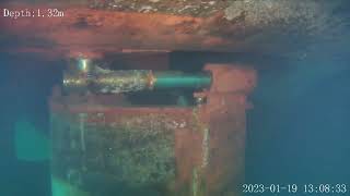 Underwater Drone inspection - Dynamic rudder test